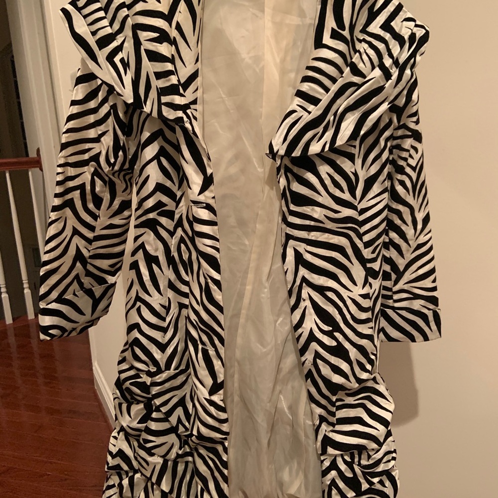 Black and White Coat Dress